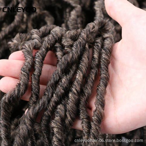Wholesale 24 Inch New Faux Locs Crochet Hair 21 Roots Nu Locs Braiding Hair Extensions Crochet Braids